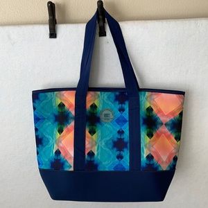 ROXY Diamond Design Print Big Tote Bag